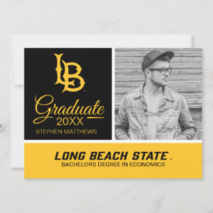 Convite Logotipo de Graduação da Long Beach State