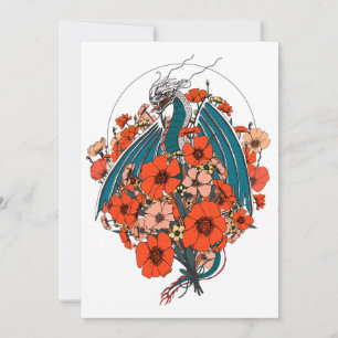 Convite Logotipo do Dragão Asiático