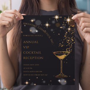Convite Logotipo personalizado Cocktail Evento Empresarial