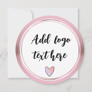 Convite Logotipo Personalizado da Glitter da Borda do Círc