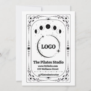 Convite Logotipo Personalizado Tarot Pilates Ioga Negócios