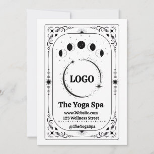 Convite Logotipo Personalizado Tarot Yoga Spa Negócios Pro