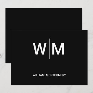 Convite Logotipo preto   Empresa empresarial