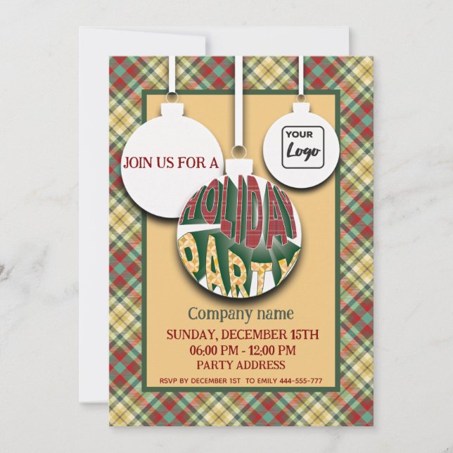 Convite Logotipo Retro negrito da festa da tipografia (Frente)