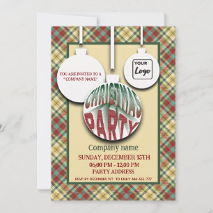 Convite Logotipo Retro negrito da festa da tipografia