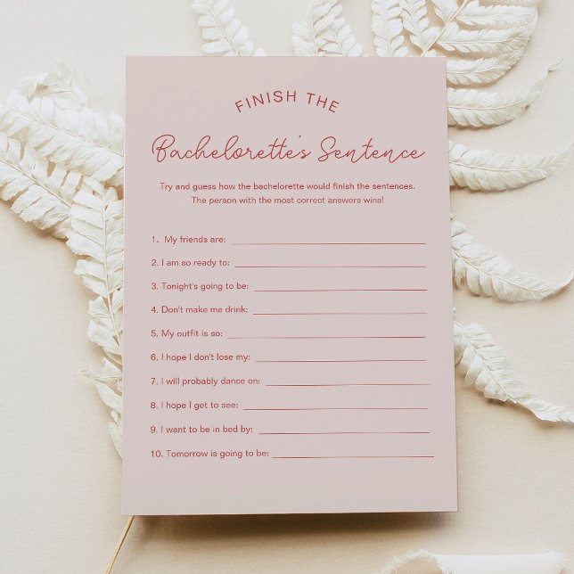 Convite LOLA Termine o Jogo de Frase da Bachelorette (Criador carregado)