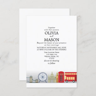 Convite Londres Wedding Invitation UK Inglaterra