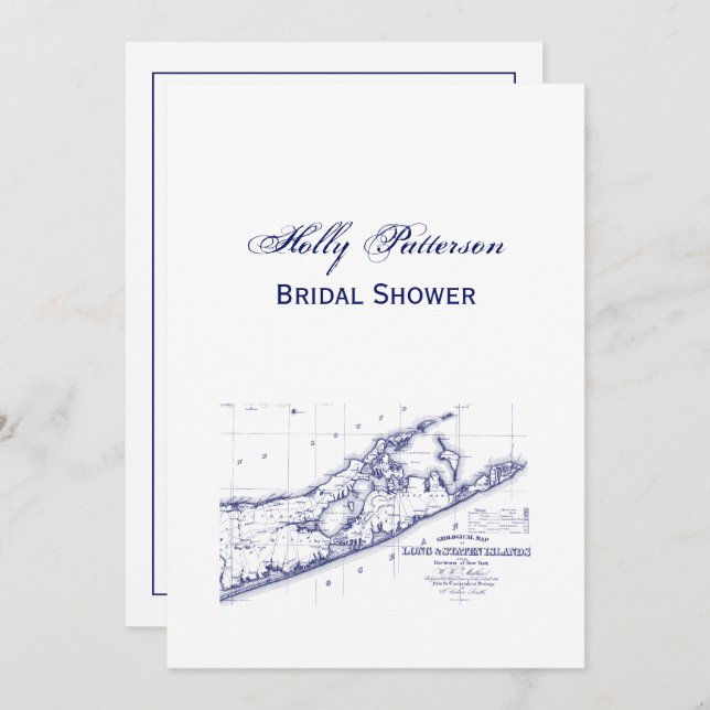 Convite Long Island - O Chá de panela do Mapa VC em Hampto (Frente/Verso)