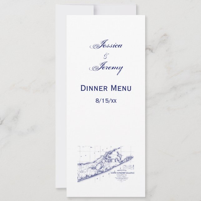 Convite Long Island The Hamptons Map VC (Frente)