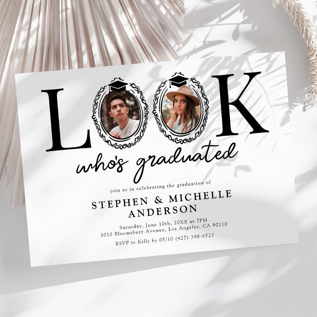 Convite Look Whos Graduated Joint Graduation Party (Criador carregado)