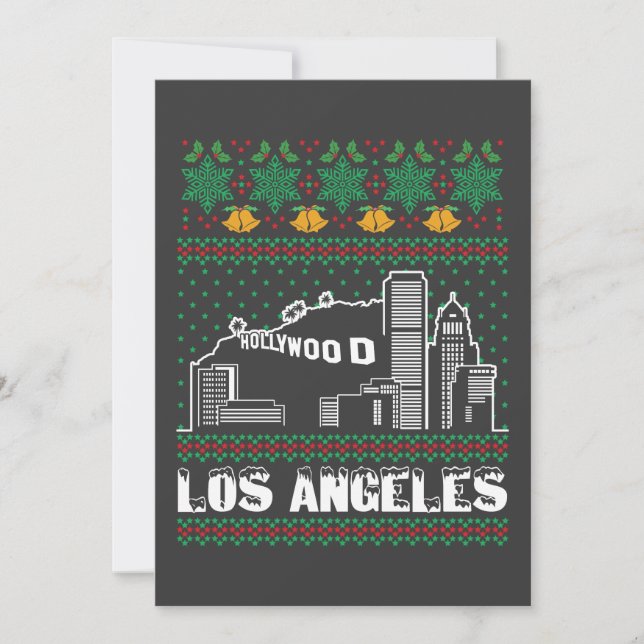 Convite Los Angeles Ugly Christmas (Frente)