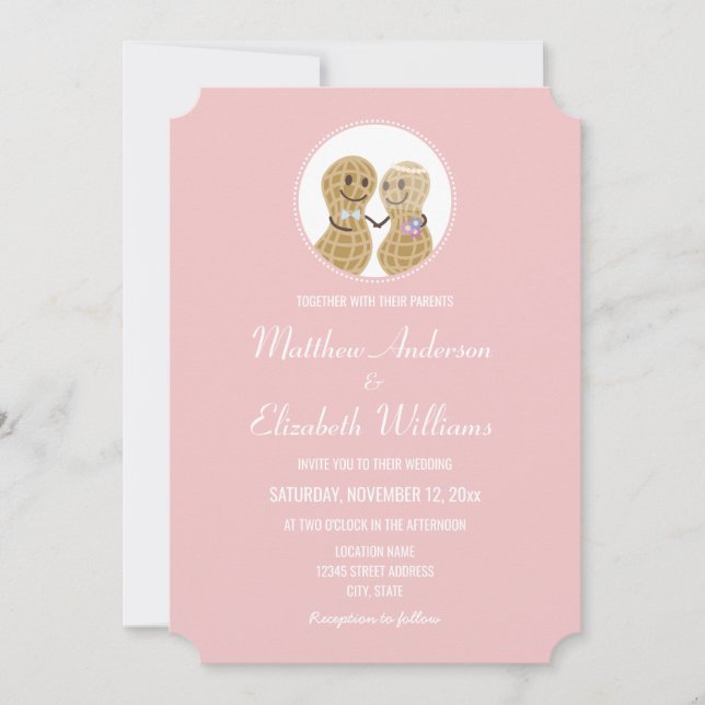 Convite Loucos Elegantes Sobre Um Outro Noivado De Casamen (Frente)