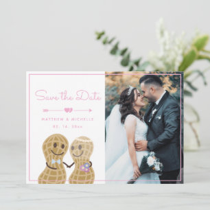 Convite Loucos Sobre Um Outro Casal Foto Salvar A Data