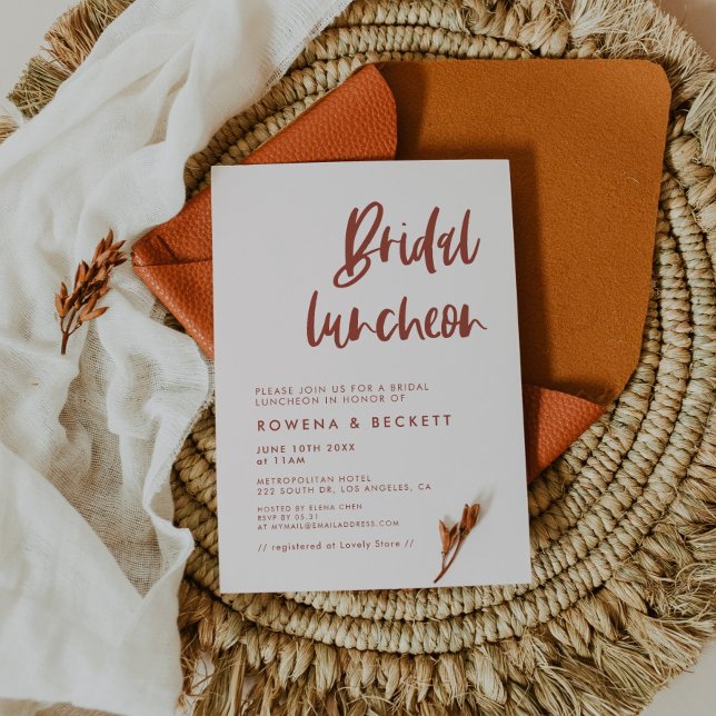 Convite Loucura moderna e elegante, cor-de-rosa Bridal (Criador carregado)