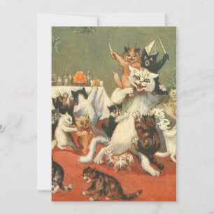 Convite Louis Wain Feliz Natal