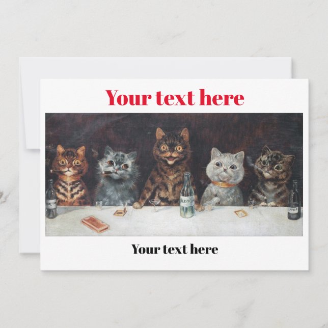 Convite Louis Wain Poster (Frente)