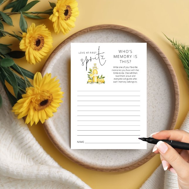 Convite Love 1rua Spritz Who's Memory Chá de panela Game (Criador carregado)