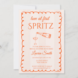 Convite Love at First Spritz Bridal Shower Invitation