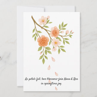 Convite Love blossoms like spring petals.