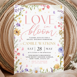 Convite Love in Bloom Bridal Shower Invitation