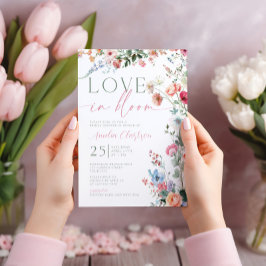 Convite Love in Bloom Colorful Bridal Shower Invite