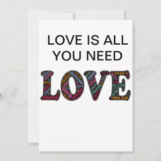 Convite Love Is All You Need