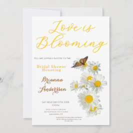 Convite Love Is Blooming Wildflower Daisy Bridal Shower