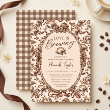 Love Is Brewing Coquette Coffee Chá de Noiva