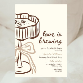 Convite Love Is Brewing Invitation, Love Is Brewing Bridal