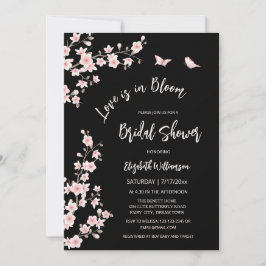 Convite Love Is In Bloom | QR Code Registry Bridal Shower