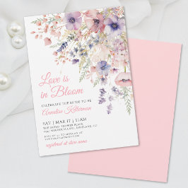Convite Love Is In Bloom Wildflower Floral Bridal Shower