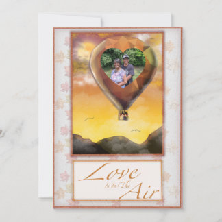 Convite Love Is In The Air Wedding Invitation