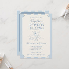 Convite Love on the Lake Bachelorette Itinerary and