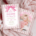 Convite Love Shack Vintage Rico ONE Girl Aniversário<br><div class="desc">Love Shack Vintage Rico ONE Girl Convite de Aniversário</div>
