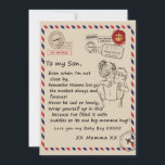 Convite Love Son | Carta À Minha Filha Ama-Te, Menino<br><div class="desc">Love Son | A Minha Filha Te Ama O Meu Bebê Da Mãe</div>