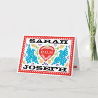 Lovebirds Papel Picado Note Card