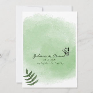 Convite lovely wedding invitation