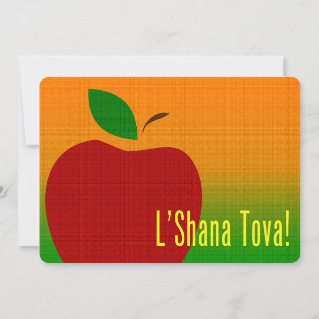 Convite L'Shana Tova Apple (Frente)
