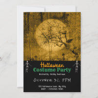 Lua Cheia Assustadora e Pássaros Pretos no Hallowe
