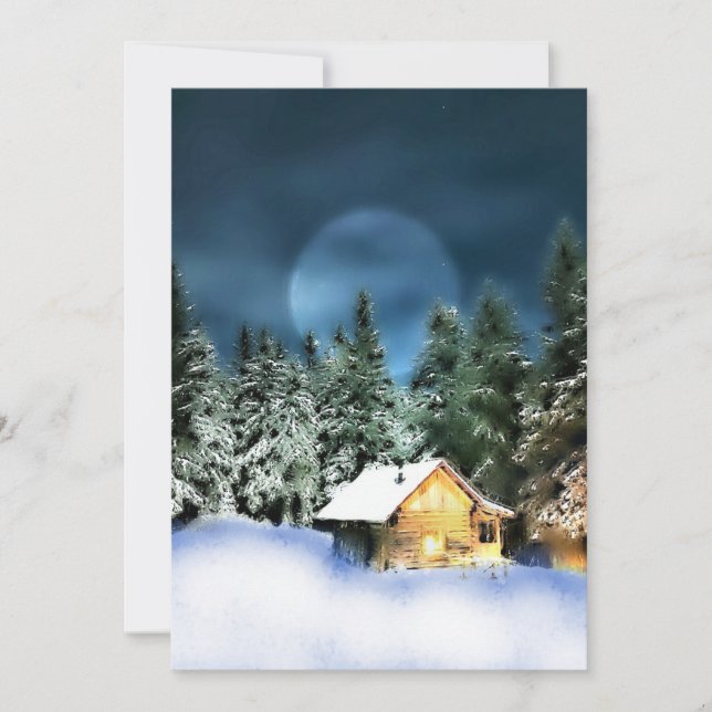 Convite Lua cheia do registro russo (Frente)