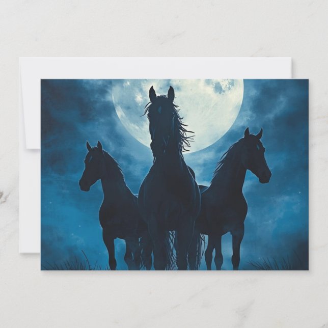 Convite Lua dos Três Cavalos (Frente)