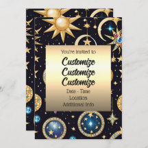 Lua E Estrelas Celestiais