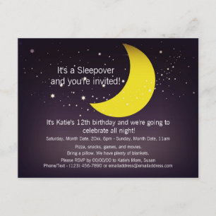 Convite Lua e Estrelas com Sono