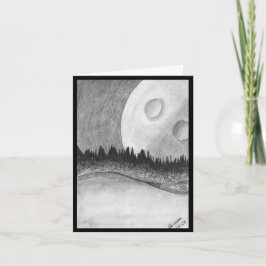 Convite Lua e Planeta - Preto