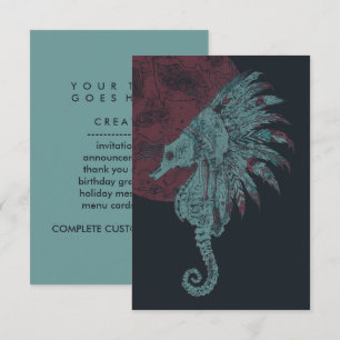 Convite lua vermelha do mar