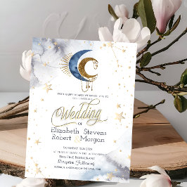 Convite Luares Celestiais, Estrelas Casamento Chic