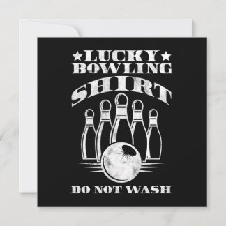 Convite Lucky Bowling Shirt Do Not Wash Bowler Strike Gift