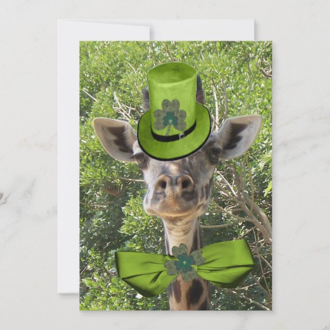 Convite Lucky Giraffe (Frente)