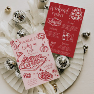 Convite Lucky In Love Bachelorette Weekend Festa Itinerári