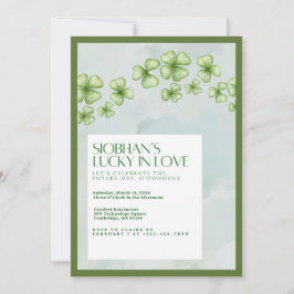 Convite Lucky In Love Bridal Shower Invitation